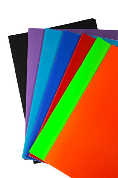 Mynote Text Neon A4 40 Sheets Striped Plastic Cover Notebook