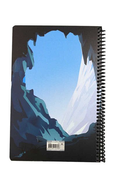 Gıpta 80 Sheets Checked Cardboard Cover Spiral Notebook 17 X 24 Cm