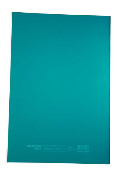 Mopak A4 60 Sheets Unlined Plastic Cover School Notebook