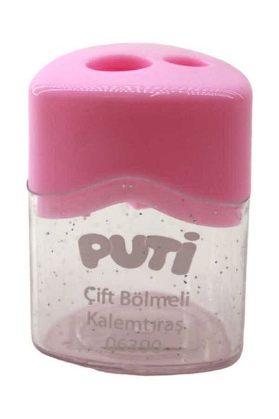 Puti Double Compartment Pastel Color Pencil Sharpener 06390