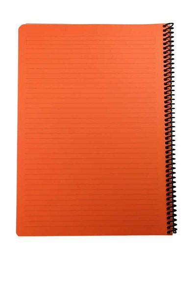 Mynote Flex A4 60 - Leaf Lined Spiral Neon Plastic Notebook
