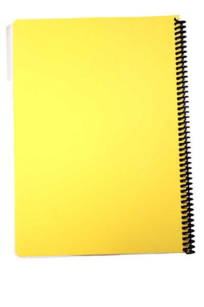 Mynote Flex A4 100 Sheets Unlined Spiral Plastic Pastel Cover Notebook