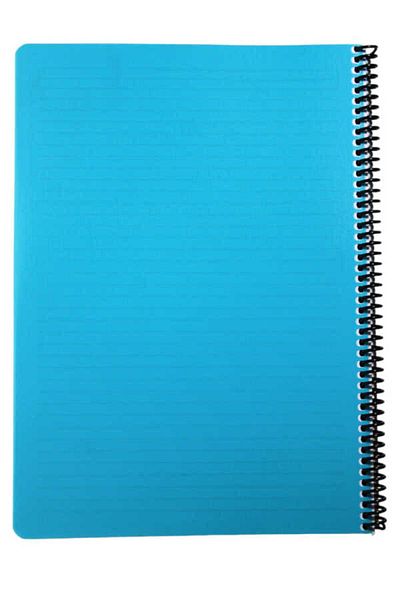 Mynote Flex A4 100 Sheets Lined Spiral Plastic Neon Cover Notebook