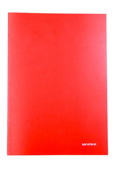 Mopak A4 60 Sheets Unlined Plastic Cover School Notebook