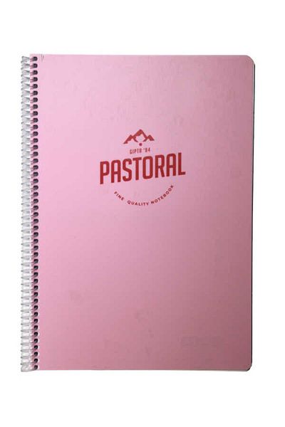 Gıpta A4 72 Sheets Lined Pastoral Spiral Plastic Cover Notebook