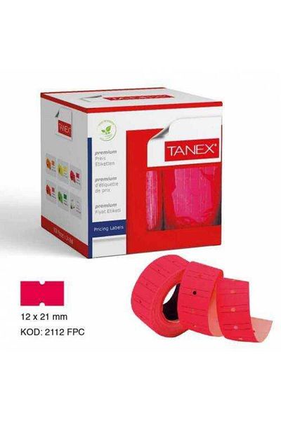 Tanex Taneks Pink Striped Label 800pcs 12 X 21 Mm