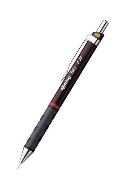 Rotring Tikky 0.35 Claret Red Versatil Mechanical Nib Pen