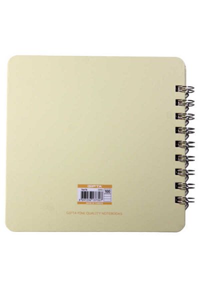 Gıpta Spiral Hard Cover Notebook 100 Sheets Lined 16 X 16 Cm