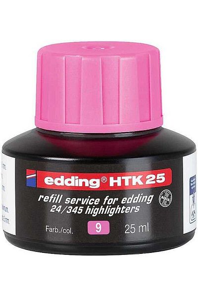 Edding 25 ml Htk-25 Pink Highlighter Ink Pen