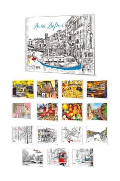 GÜRMAT 15 Sheets Luxury Picture Notebook 25 X 35 Cm