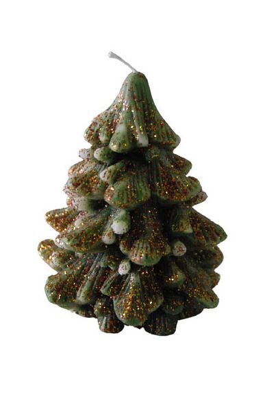 CAN Christmas Pine Tree Candle 12 Cm