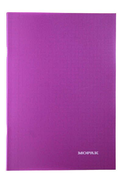 Mopak A5 40 Sheets Checked Plastic Cover School Notebook