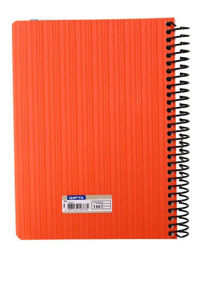 Gıpta Spiral Notebook with 5 Separators and Plastic Cover 150 Sheets Lined 17 X 24 Cm