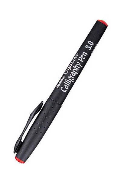 artline Erg-243 3.0 Caligraphy Pen Red