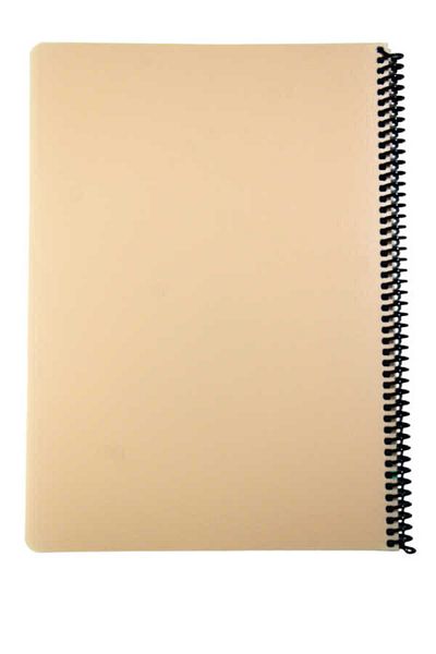 Mynote Flex A4 100 Sheets Unlined Spiral Plastic Pastel Cover Notebook