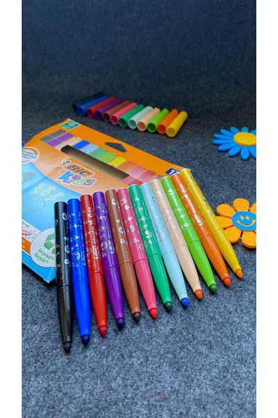 Bic Set of 12 Xl Washable Felt Tip Pens