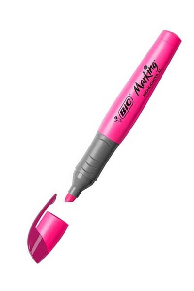 Bic Pink Pen Type Highlighter891397