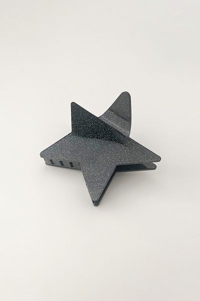 Modex Shiny Star Black Glitter Buckle - 8 cm