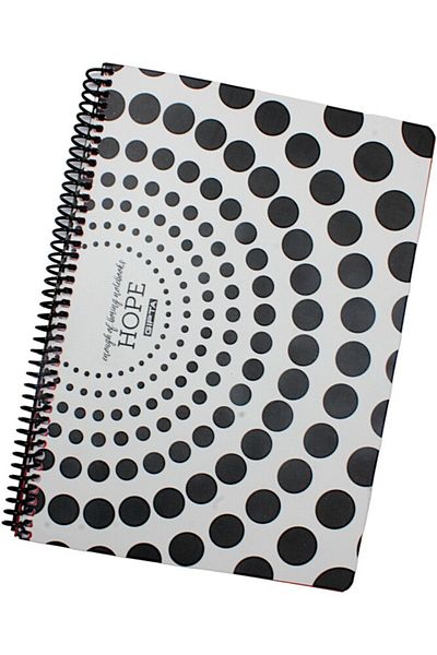 Gıpta Hope 19x26 80 Sheets Checked - Spiral Paper Cover Hypnosis Notebook 1195