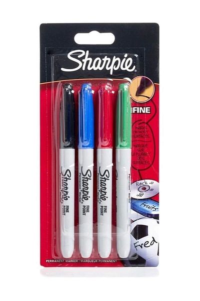 Sharpie Transparent 4-Piece Pen Set - Pen Holder with Gift