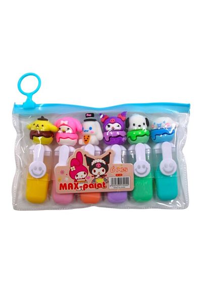 Kırtasiye Ofisi 6-Piece Highlighter Cute Monsters - Headed 2 Kc-228