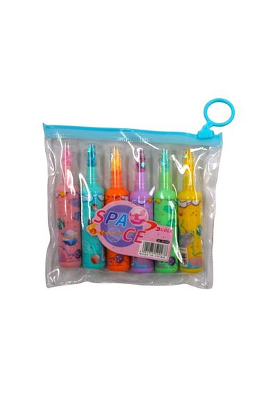 Kırtasiye Ofisi 6-Piece Highlighter Bottle Pen Set - Space DL-2028B