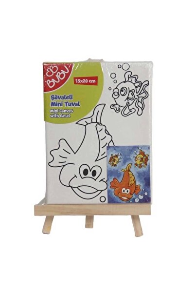 Bubu Bu-bu Şövaleli Mini Tuval 15x20cm - -tu0019 -tekli