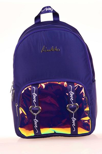 KAUKKO Navy Blue Mirror Backpack - K1768
