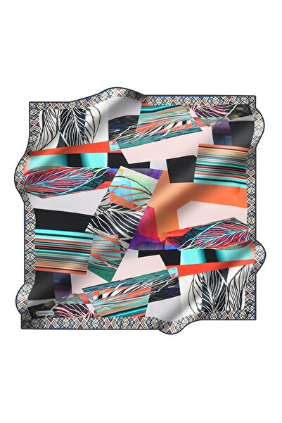 Cacharel Mavi Karma Desen Tivil Ipek Eşarp 8790313-921-35965