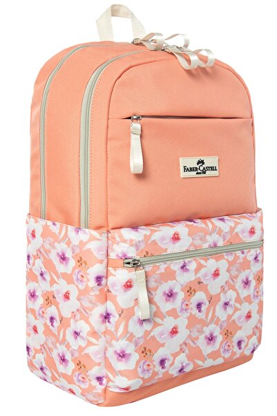 Faber Castell Orange Faber-Castell Flower Backpack