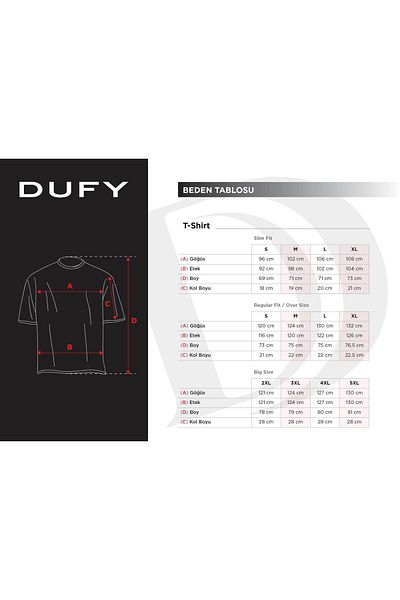 Dufy Khaki Men's Slim Fit Safari Patterned Crew Neck T-Shirt - 57634