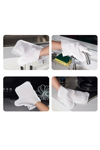 alisverisdevi Multi-Purpose Cleaning Gloves Dusting Cloth 10 Pieces