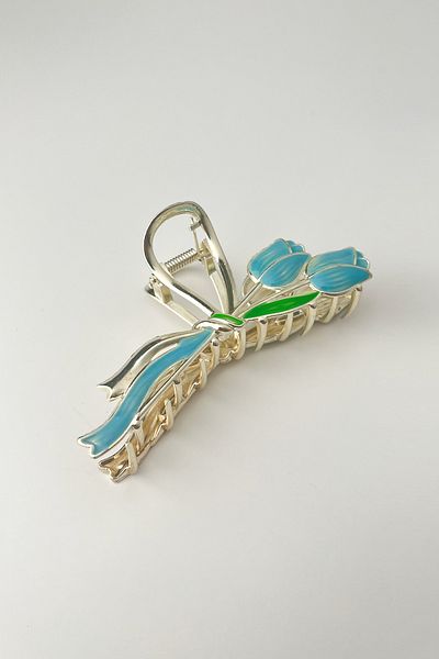 Modex Blue Tulip Buckle Metal Latch - 10cm Size