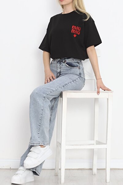 Geppetto Джинси з високою талією, еластичними вставками та широкими штанинами - Жіночі сині джинси-палаццо 18695