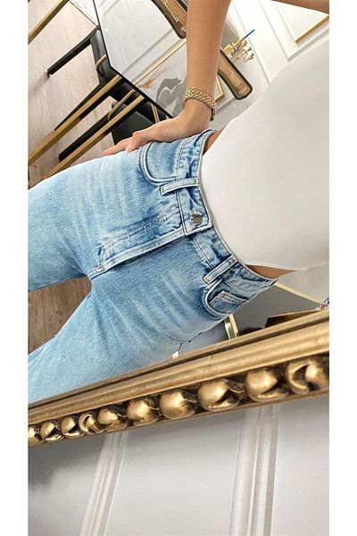 Geppetto Penolope Belle Blue Femei Mom Jean