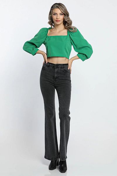 Geppetto Anthracite Lycra ψηλόμεσο γυναικείο τζιν - Penolope Spanish Leg Jeans