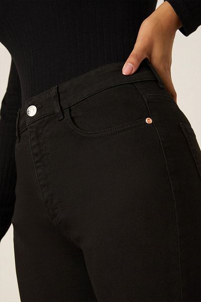 Geppetto Penolope Women's - High Waist Stretchy Black Jeans Jeans