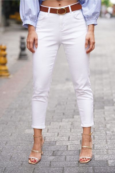 Geppetto Penolope White Mom Jean - Femei