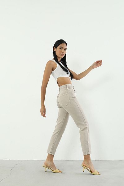 Geppetto Penolope Stone Colored Women's Jean Pants