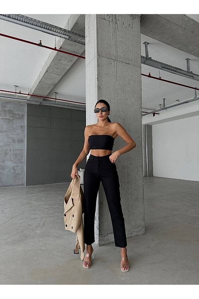 Geppetto High Waist Black Mom Jean - Penolope Women, Monera New Season 2024