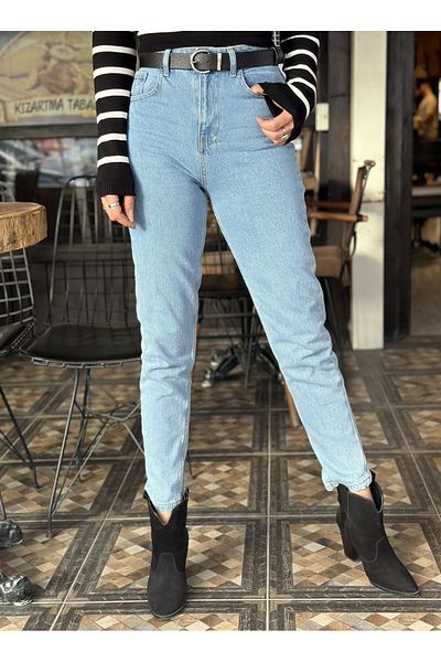Geppetto Penolope Women - Blue Light Mom Jean