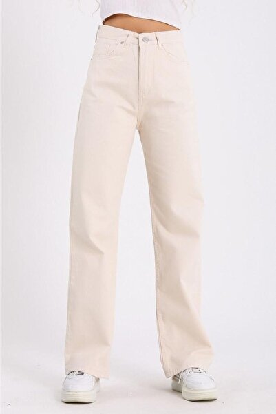 Geppetto Pantaloni unisex pentru femei Penolope, cu picioare largi, blugi Palazzo