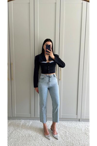 Geppetto Penolope Momfit Jean - Women's, Snow Washing Effect