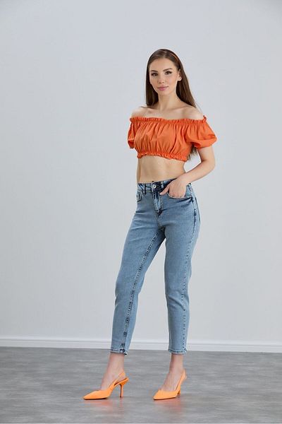 Geppetto Pantaloni de damă Penolope Mom Jean - Potrivire confortabilă