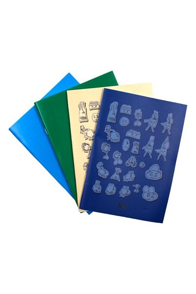 Kırtasiye Ofisi 2 Lined 2 Plaids A5 Notebook Set for Minds - 4-Piece Starter Pack