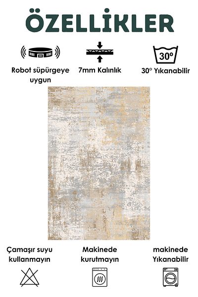 Faiend Digital Printed Washable Non-Slip Dot Base Living Room Carpet Kitchen Carpet Hallway Carpet Runner (4)