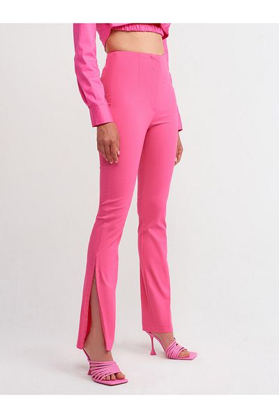 Dilvin 70339 Pantaloni Agraf Detaliați-roz