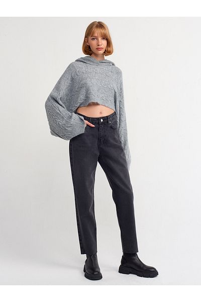 Dilvin 70707 Seamless Leg Mom Trousers-black