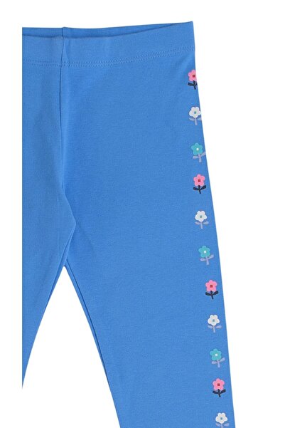 Kyron Colanți pentru fete cu model de flori albastre