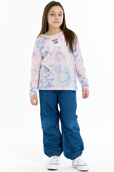 Kyron Tricou pentru fetiță, 100% bumbac, cu broderie detaliată, cu model Tie-...